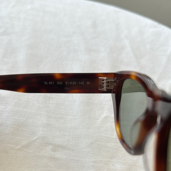 Saint Laurent Brown Tortoise Sunglasses - Picture 3 of 5